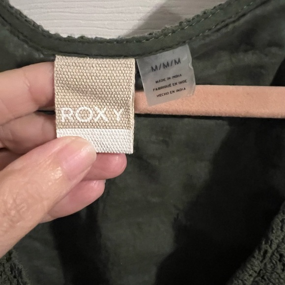 Roxy Olive Green Lace Romper - Picture 7 of 12